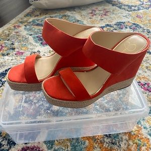 NWOT Jessica Simpson wedge sandals